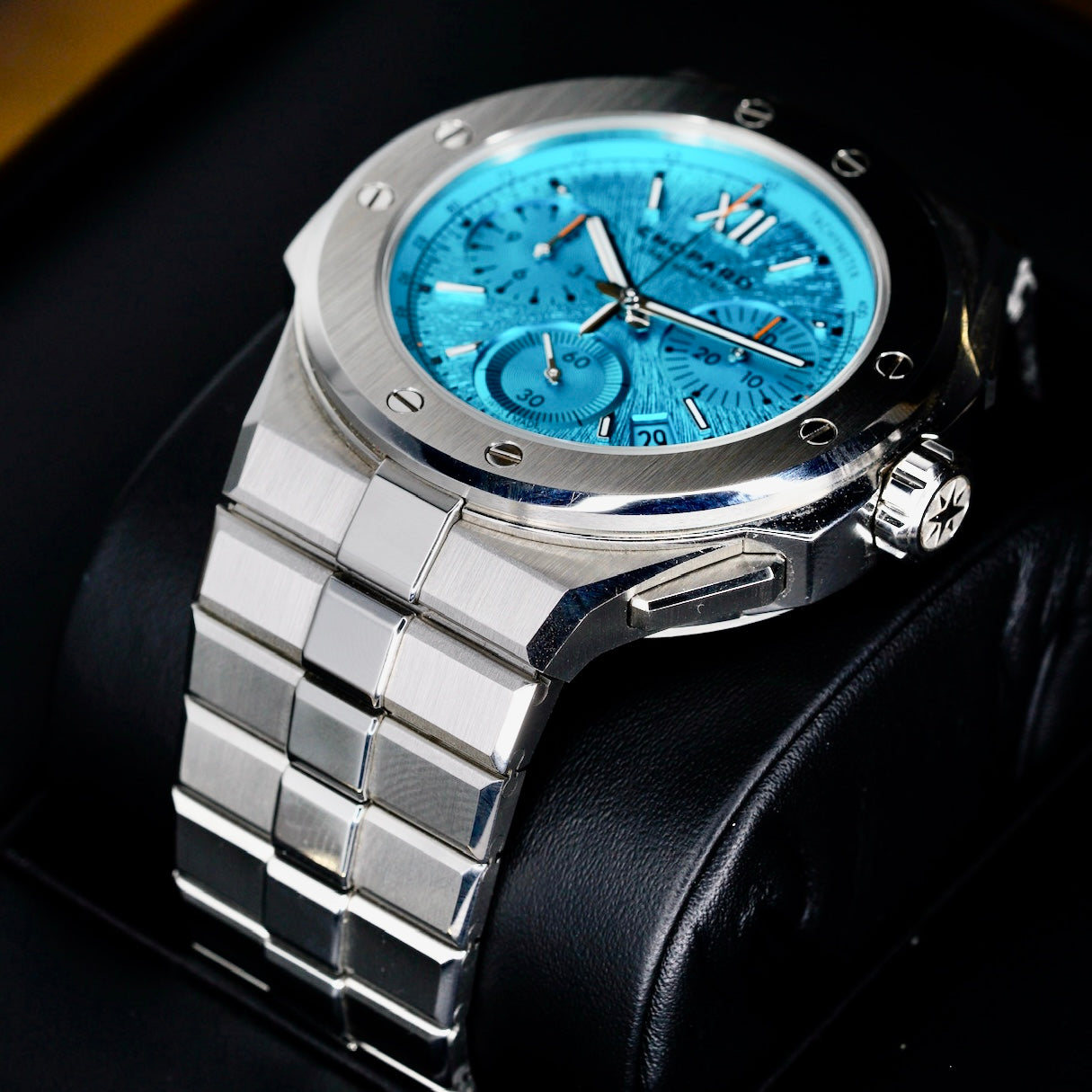 Chopard Alpine Eagle 298609-3006 “MARITIME BLUE XL” Turquoise Dial Chrono Stainless Steel 44mm