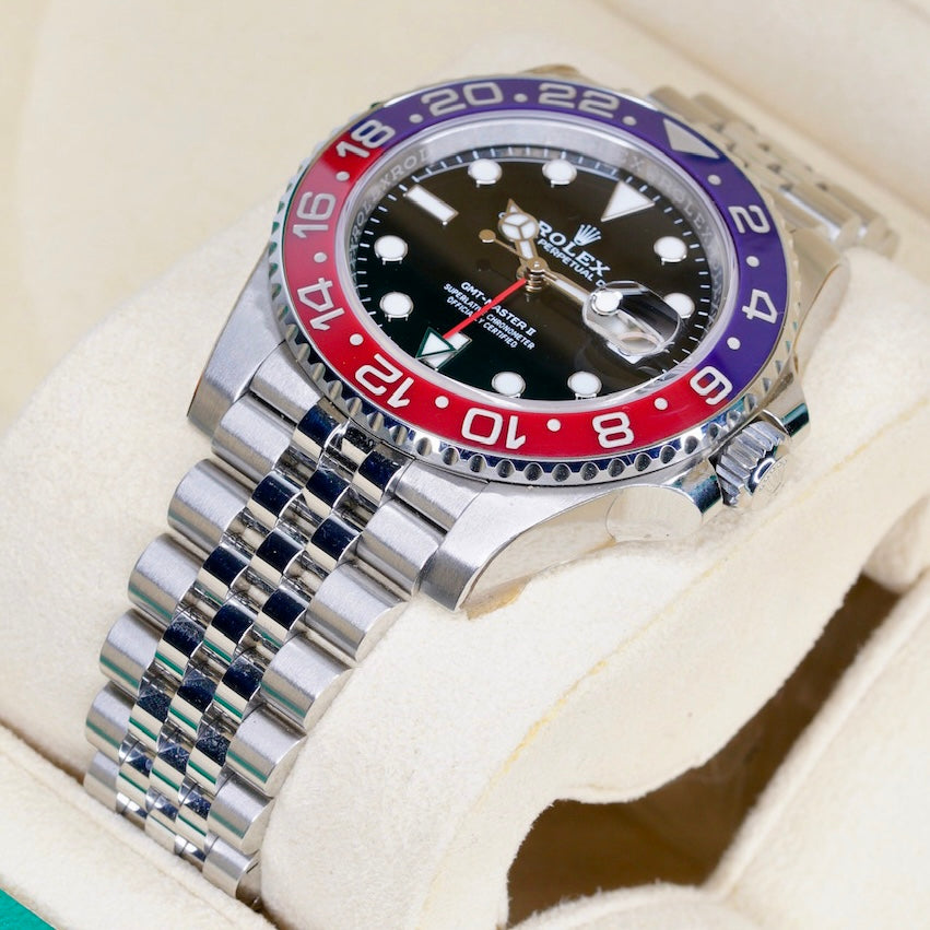 Rolex GMT-Master II 126710BLRO “PEPSI” Black Dial Red & Blue Bezel Stainless Steel Jubilee 40mm 2025