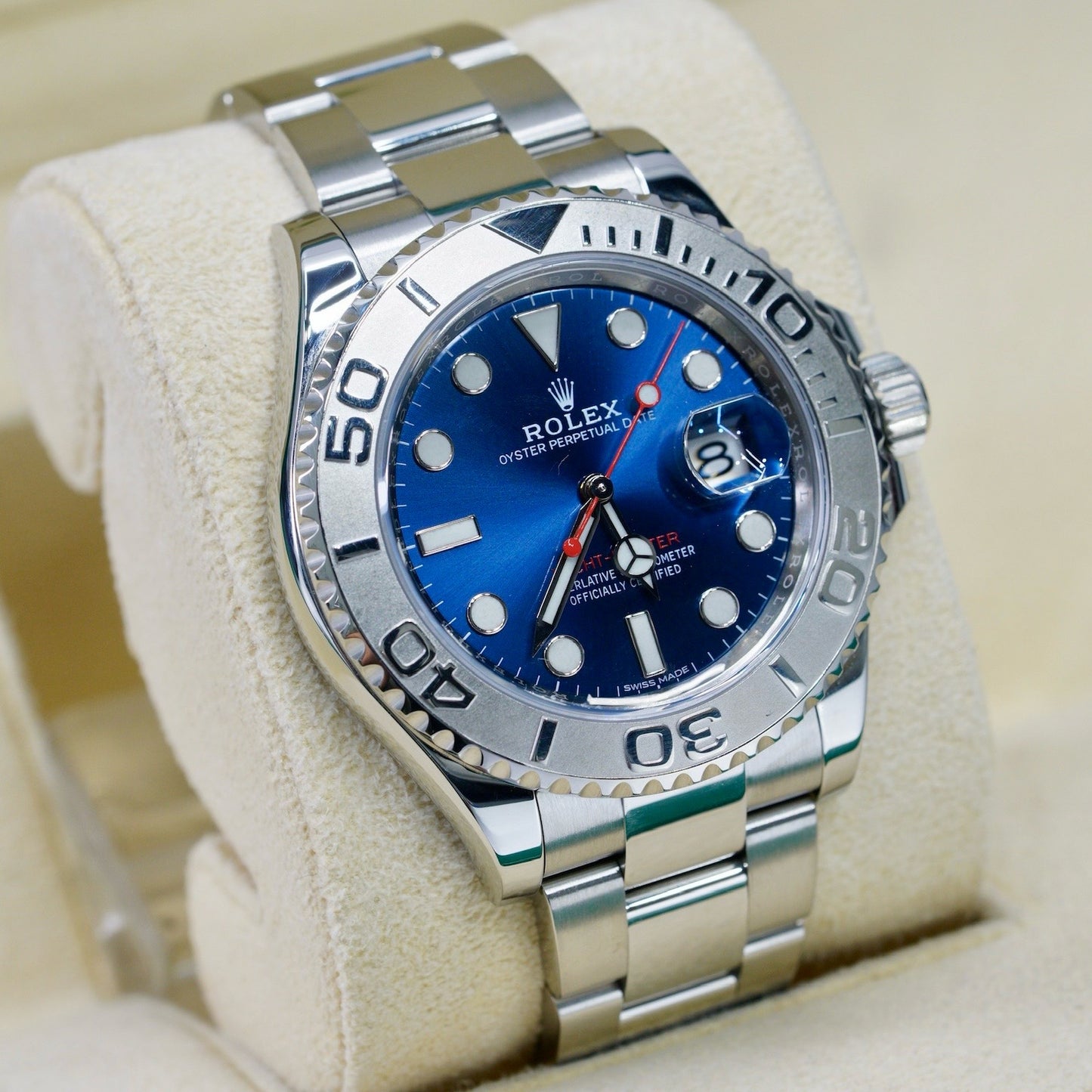 Rolex Yacht-Master 116622 Platinum Bezel Blue Dial 40mm