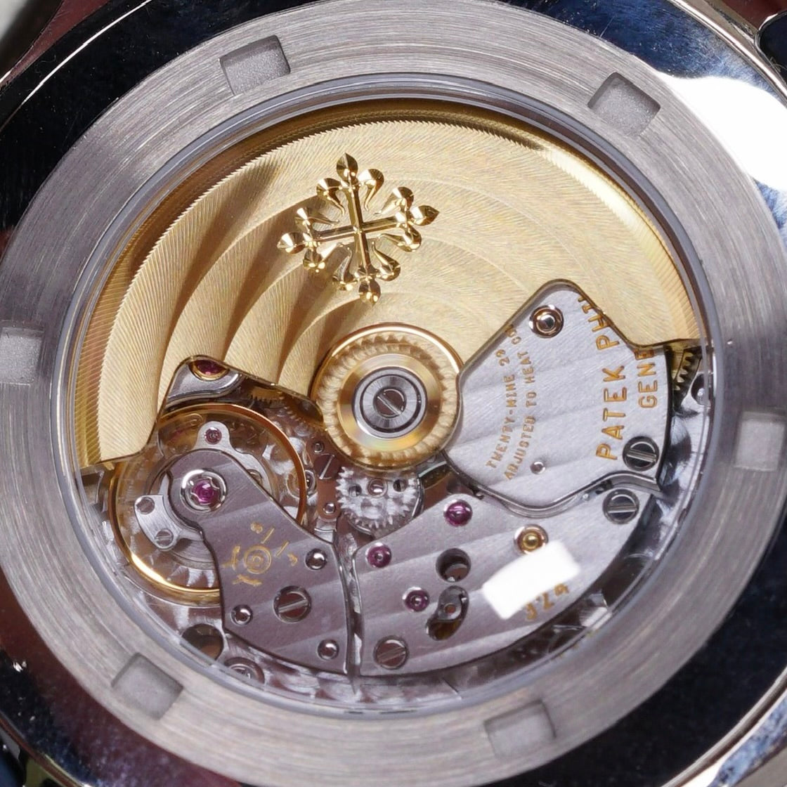 Patek Philippe Aquanaut 5168G-001 “BLUE AQUA” Blue Dial White Gold Tropical Strap 42mm 2024