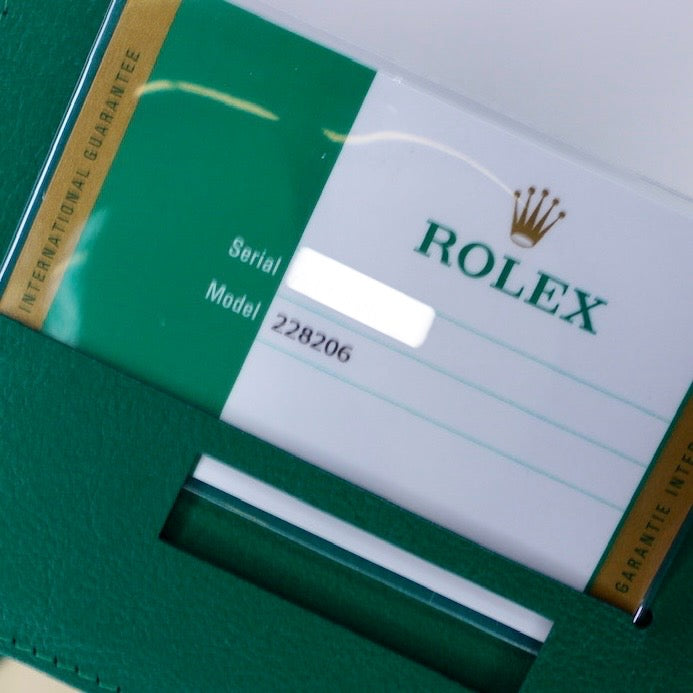 Rolex Day-Date 228206 “ICE BLUE” Ice Blue Baguette Dial Platinum 40mm 2018