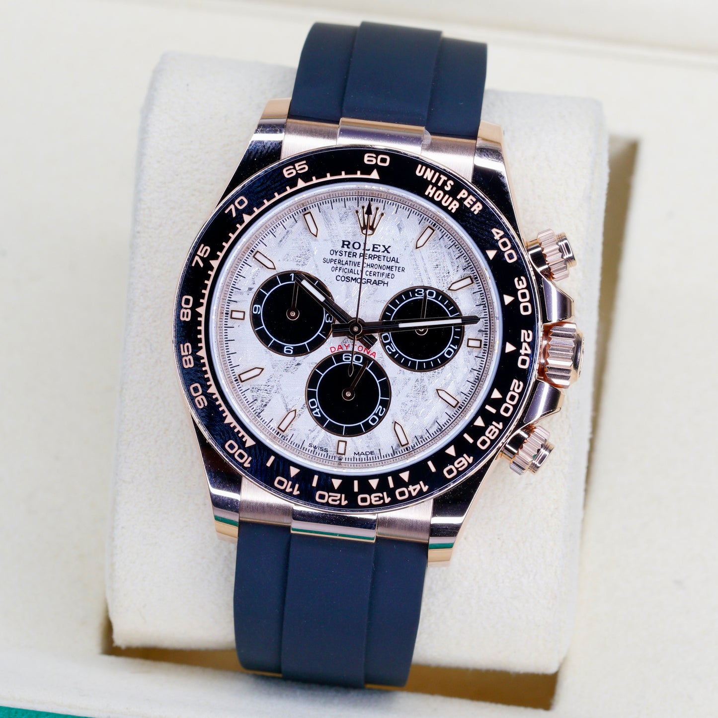 Rolex NEW 2026 Daytona 126515LN “METEORITE” Meteorite Dial Rose Gold Oysterflex Cosmograph 40mm