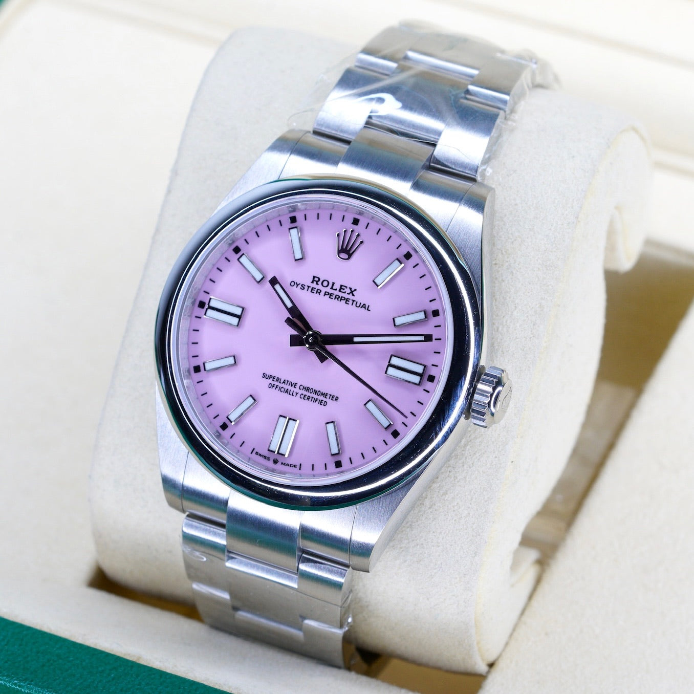 Rolex NEW 2026 Oyster Perpetual 134300 “CANDY” Pink Dial Stainless Dial 41mm