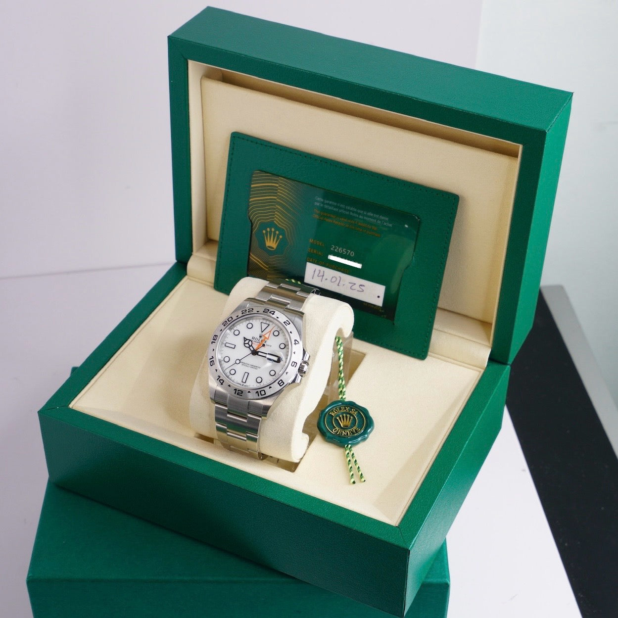 Rolex NEW 2025 Explorer II 226570 “POLAR” White Dial Stainless Steel 42mm
