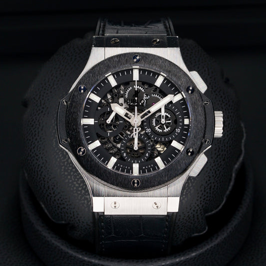 Hublot Big Bang Aero 311.SM.1170.GR Skeleton Dial Stainless Steel Rubber Strap 44mm 2014