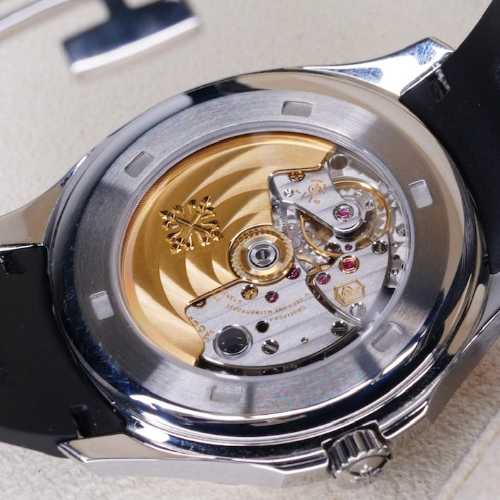 Patek Philippe Aquanaut 5167A-001 Black Dial Stainless Steel Tropical Strap 2021