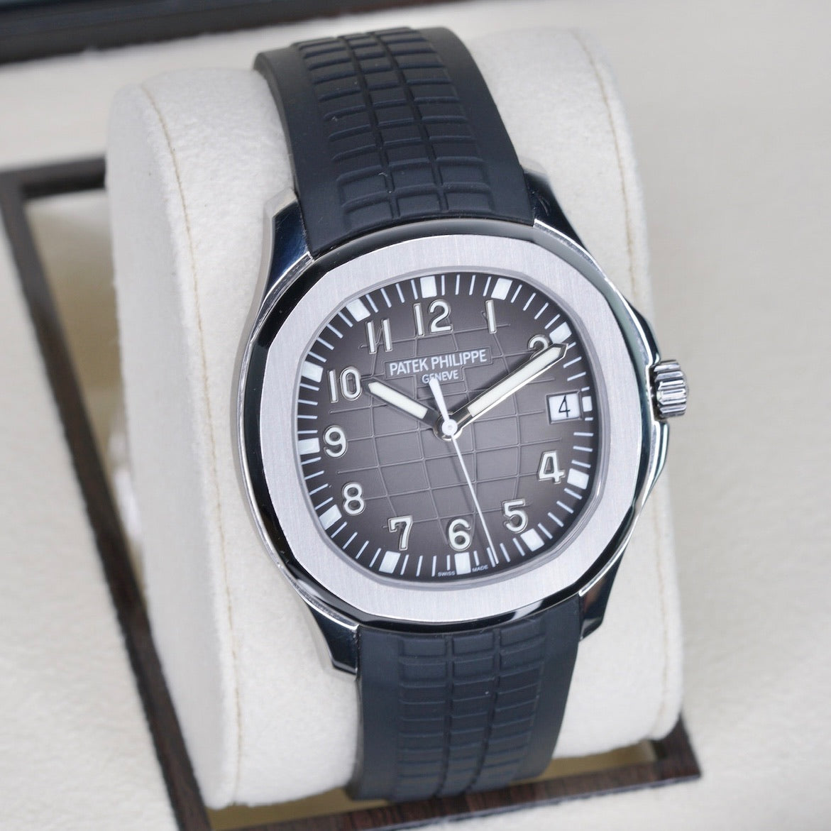 Patek Philippe Aquanaut 5167/1A-001 Black Dial Stainless Steel Bracelet & Tropical Strap 40mm 2011