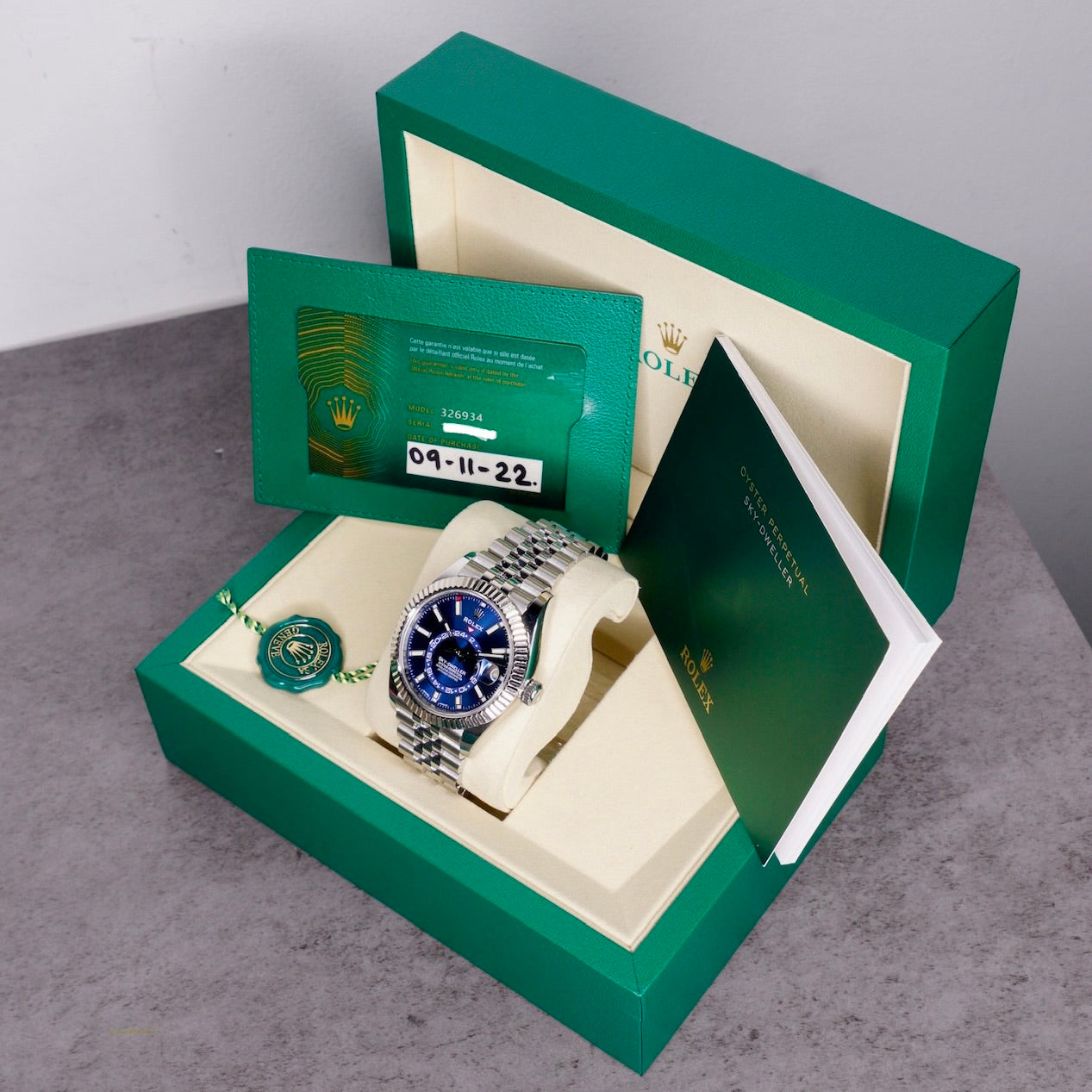 Rolex Sky-Dweller 326934 “SKY BLUE” Blue Dial Stainless Steel 40mm 2022