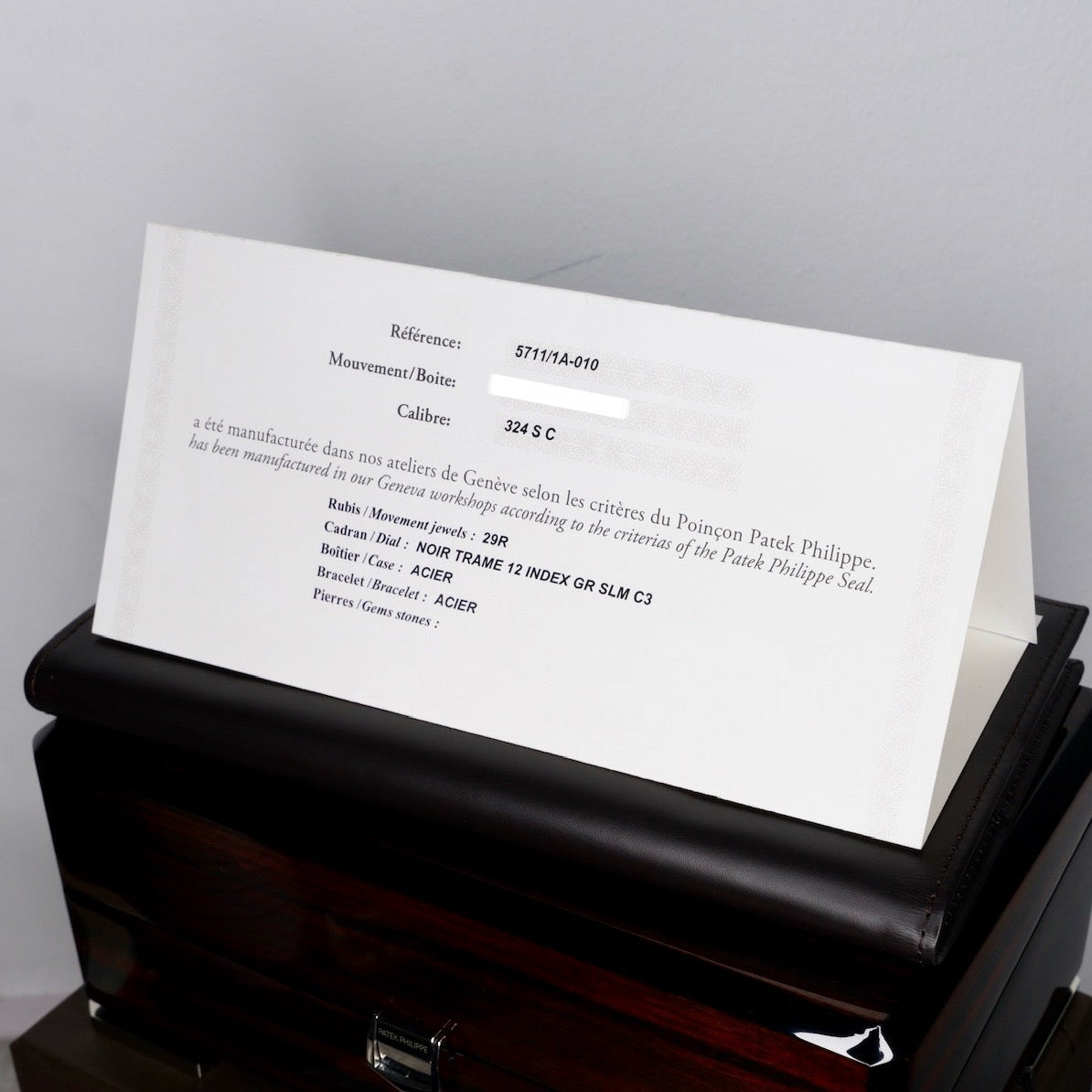 Patek Philippe Nautilus 5711/1A-010 Blue Smoked Dial Stainless Steel 40mm 2018