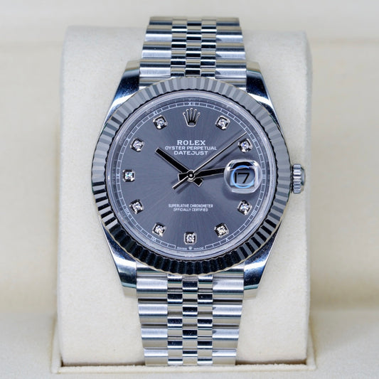 Rolex Datejust 126334 “RHODIUM DIAMOND” Rhodium Diamond Dial Stainless Steel Jubilee 41mm 2022