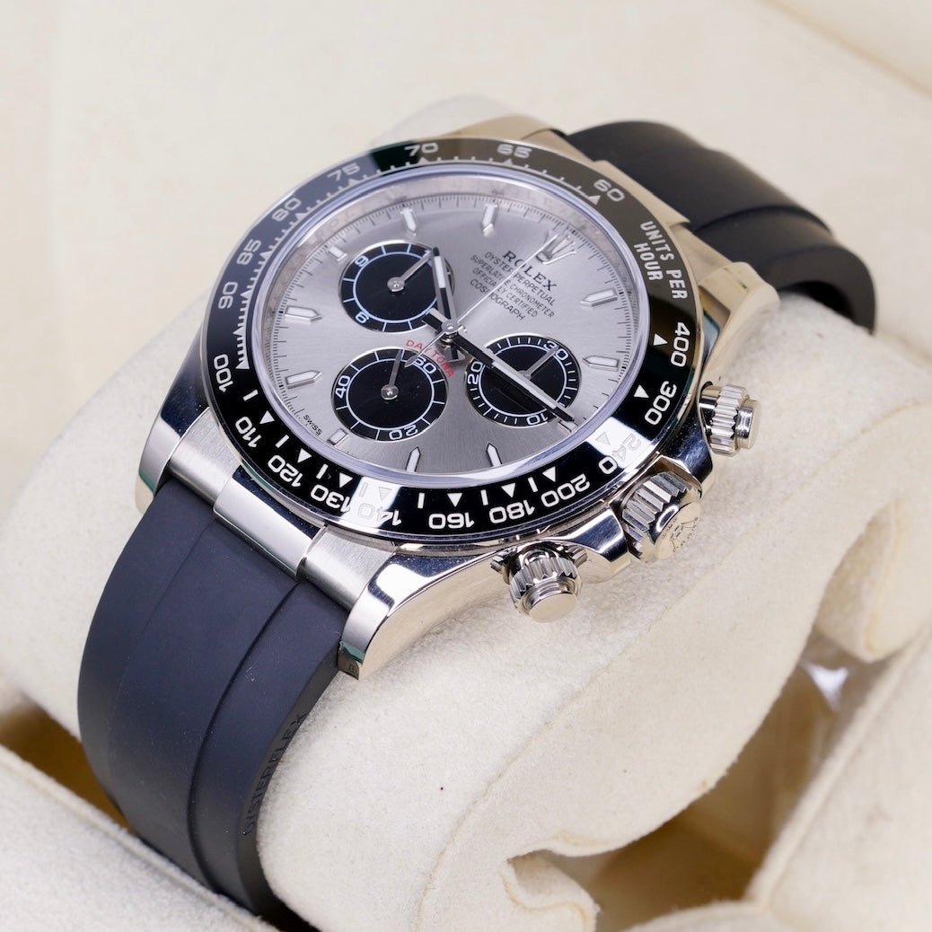 Rolex Daytona 126519LN-0006 “GHOST” Grey Dial White Gold Oysterflex 40mm