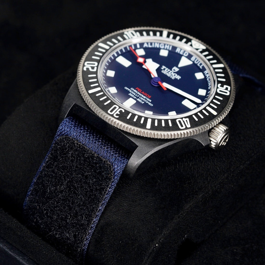 Tudor Pelagos 25707KN “RED BULL” Blue Dial Carbon Case Textile Strap 42mm 2023