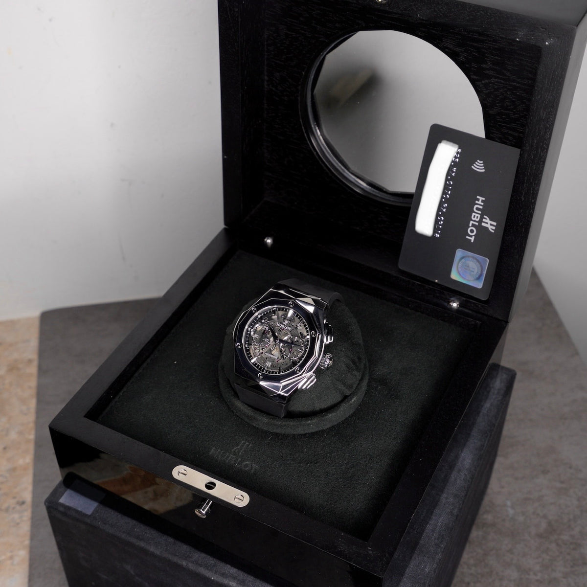 Hublot Classic Fusion Aerofusion 525.NX.0170.RX.ORL18 “ORLINSKI” Skeleton Dial Titanium 45mm