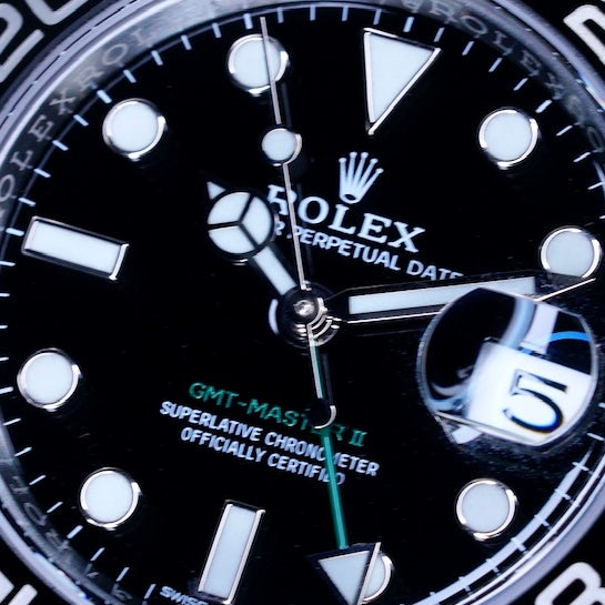 Rolex GMT-Master II 116710LN “GREEN ARROW” Black Dial Green Letters Stainless Steel 40mm 2017