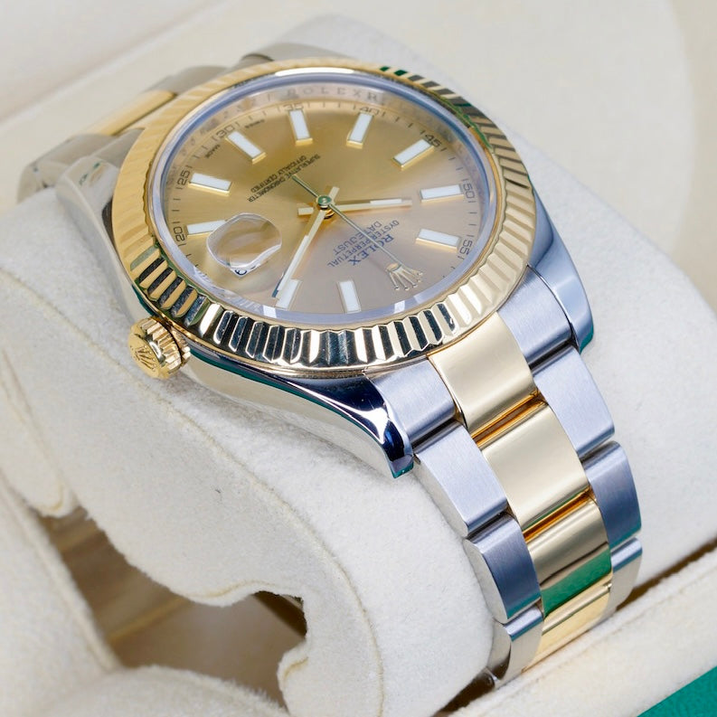Rolex Datejust II 116333 “CHAMPAGNE” Champagne Dial Two-Tone Yellow Gold & Steel 41mm 2016