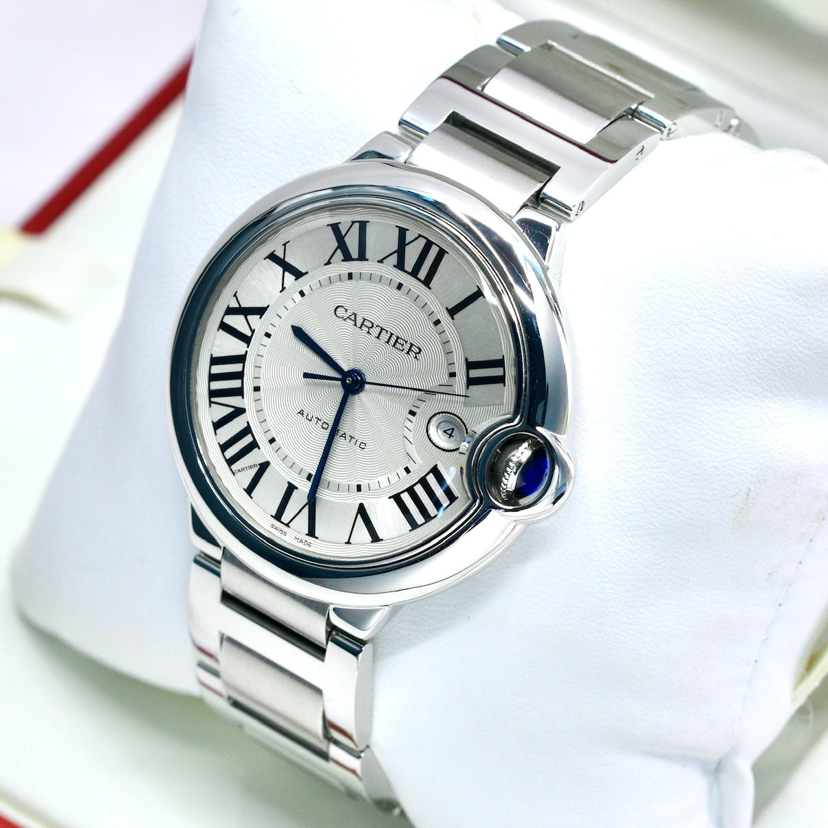 Cartier Ballon Bleu 3001 White Dial Stainless Steel 42mm