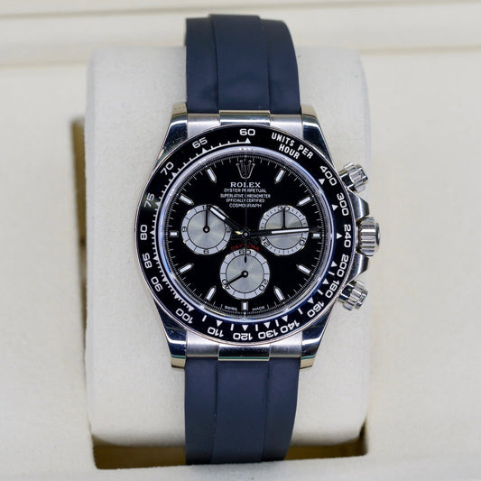 Rolex Daytona 126519LN “BABY LE MAMS” Black Dial White Gold Oysterflex 40mm 2024