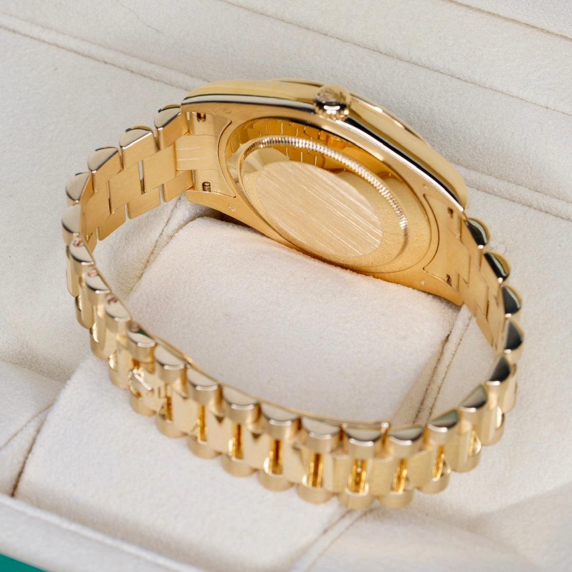 Rolex Day-Date II 218238 “ARABIC WAVE” Black Arabic Wave Dial Yellow Gold 41mm