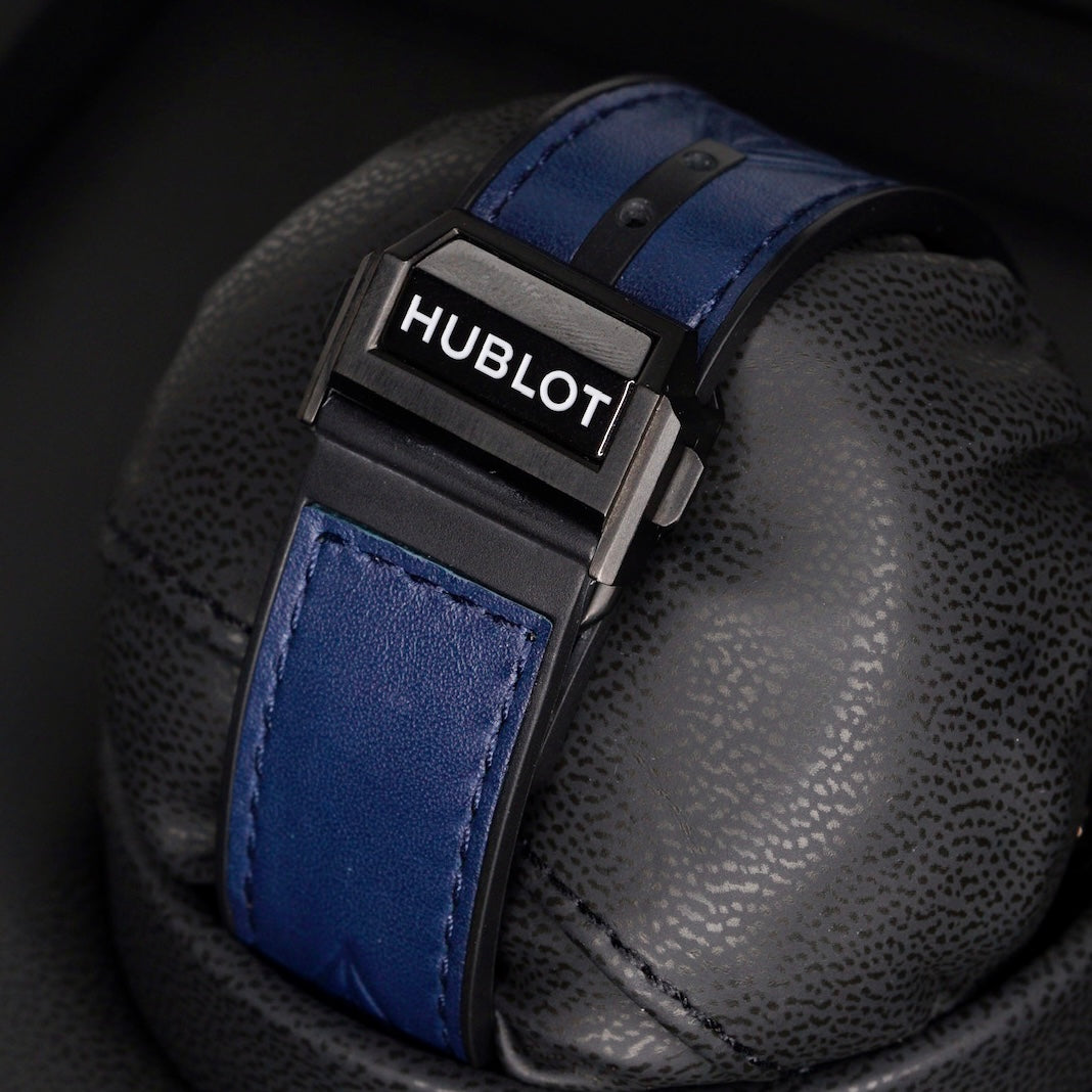 Hublot Big Bang Unico 415.EX.7179.VR.MXM19 “SANG BLEU” Geometric Dial Blue Ceramic Blue Strap 45mm