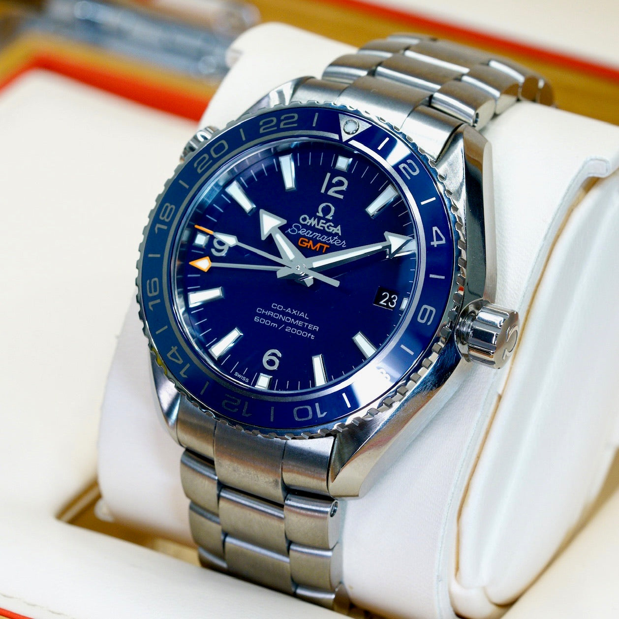 Omega seamaster gmt titanium best sale