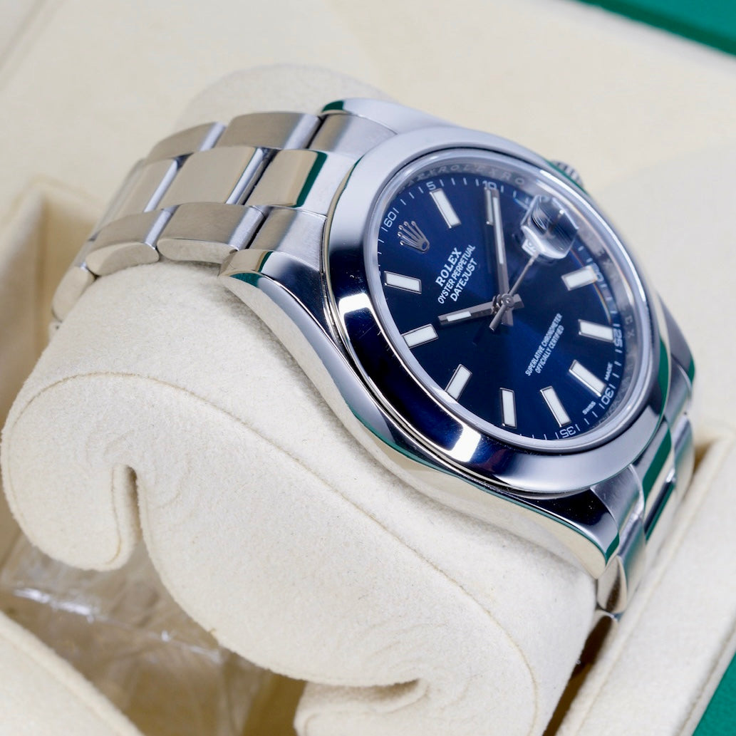 Rolex Datejust 116300 Blue Dial Stainless Steel Oyster 41mm