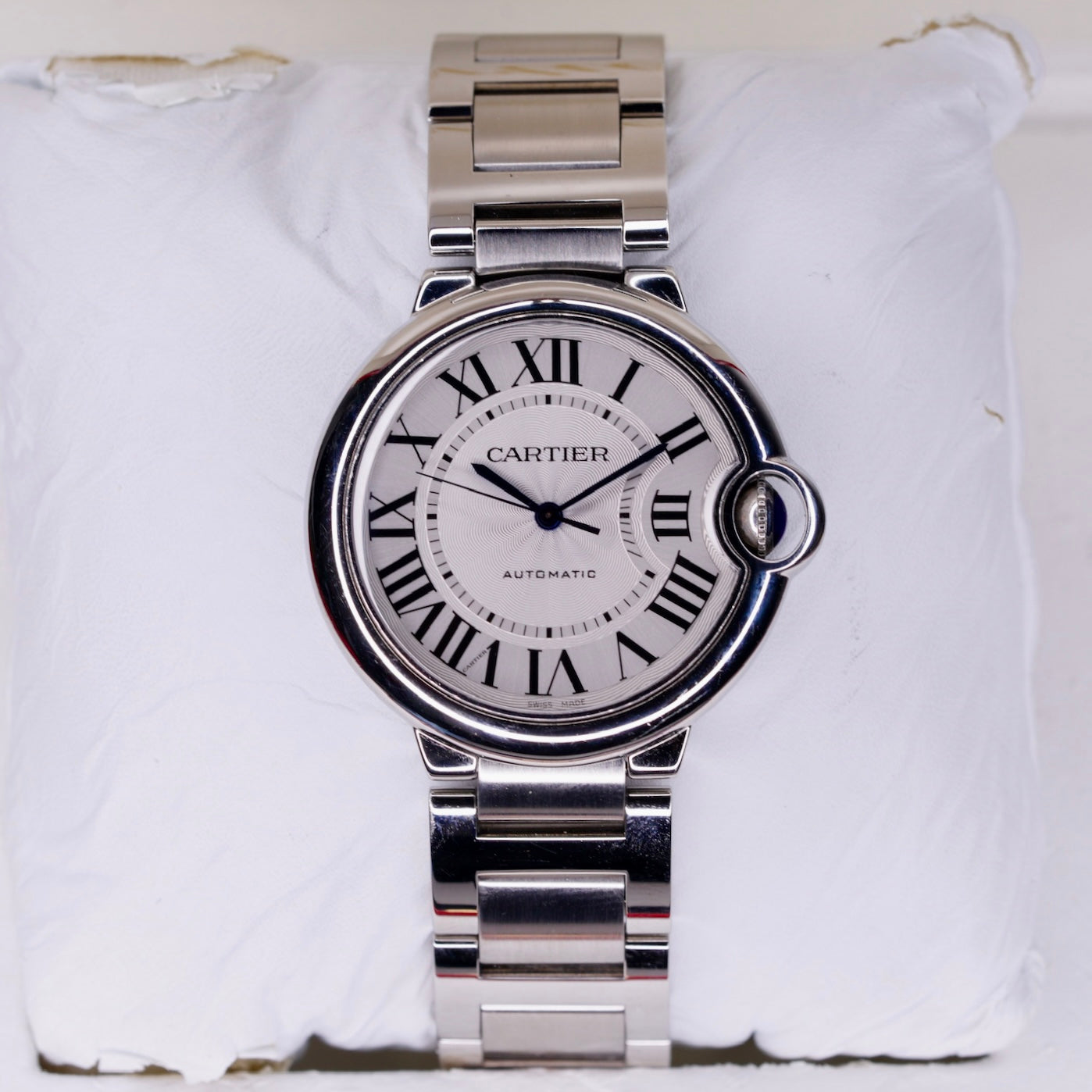 Cartier Ballon Bleu W6920046/3284 White Dial Stainless Steel Automatic 36mm