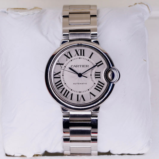 Cartier Ballon Bleu W6920046/3284 White Dial Stainless Steel Automatic 36mm