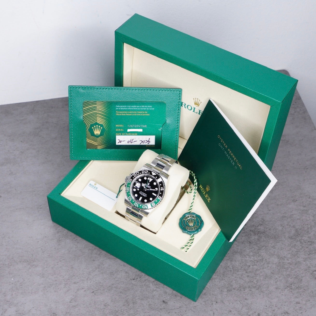 Rolex NEW 2026 GMT-Master II 126710VTNR “SPRITE” Black Dial Black & Green Bezel Stainless Steel Oyster 40mm