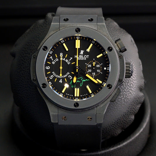 Hublot Big Bang 315.CI.1129.RX.AES09 Ayrton Senna Foudroyante Matte Black Dial Black Rubber 44mm