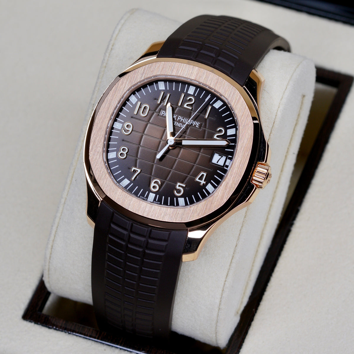 Patek Philippe NEW 2026 Aquanaut 5167R-001 “BROWN AQUA” Brown Dial Rose Gold Tropical Strap