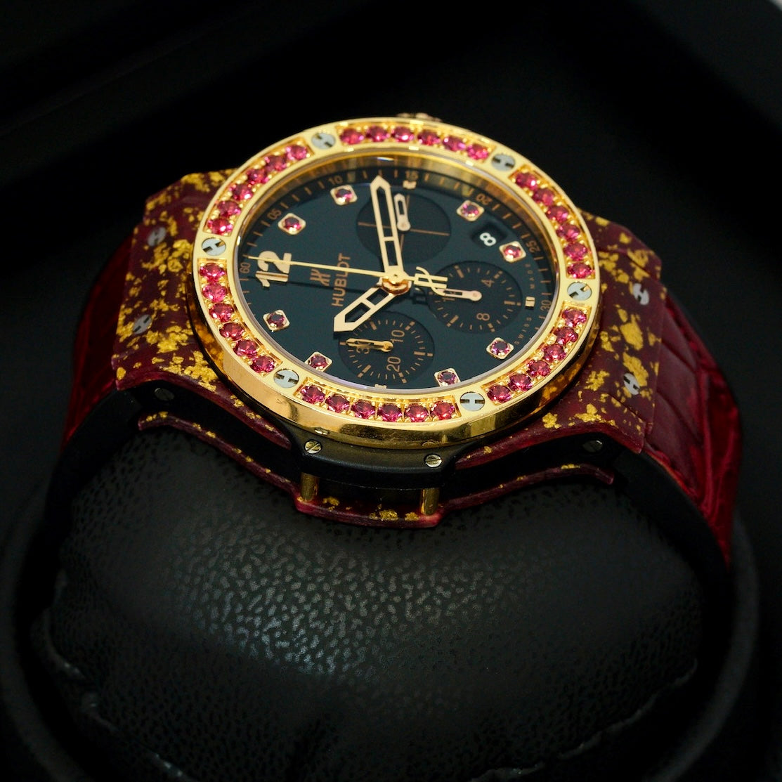 Hublot Big Bang “GOLD LINEN” Chronograph Limited Edition 200 PCS 41mm