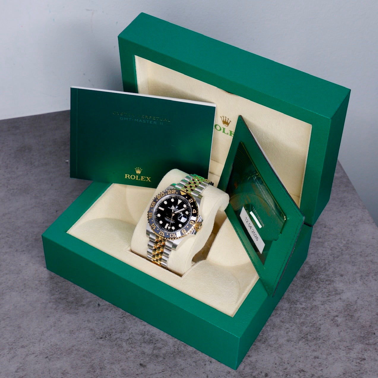 Rolex NEW 2026 GMT-Master II 126713GRNR “ZOMBIE” Black Dial Grey & Black Dial Two-Tone Yellow Gold & Steel 40mm