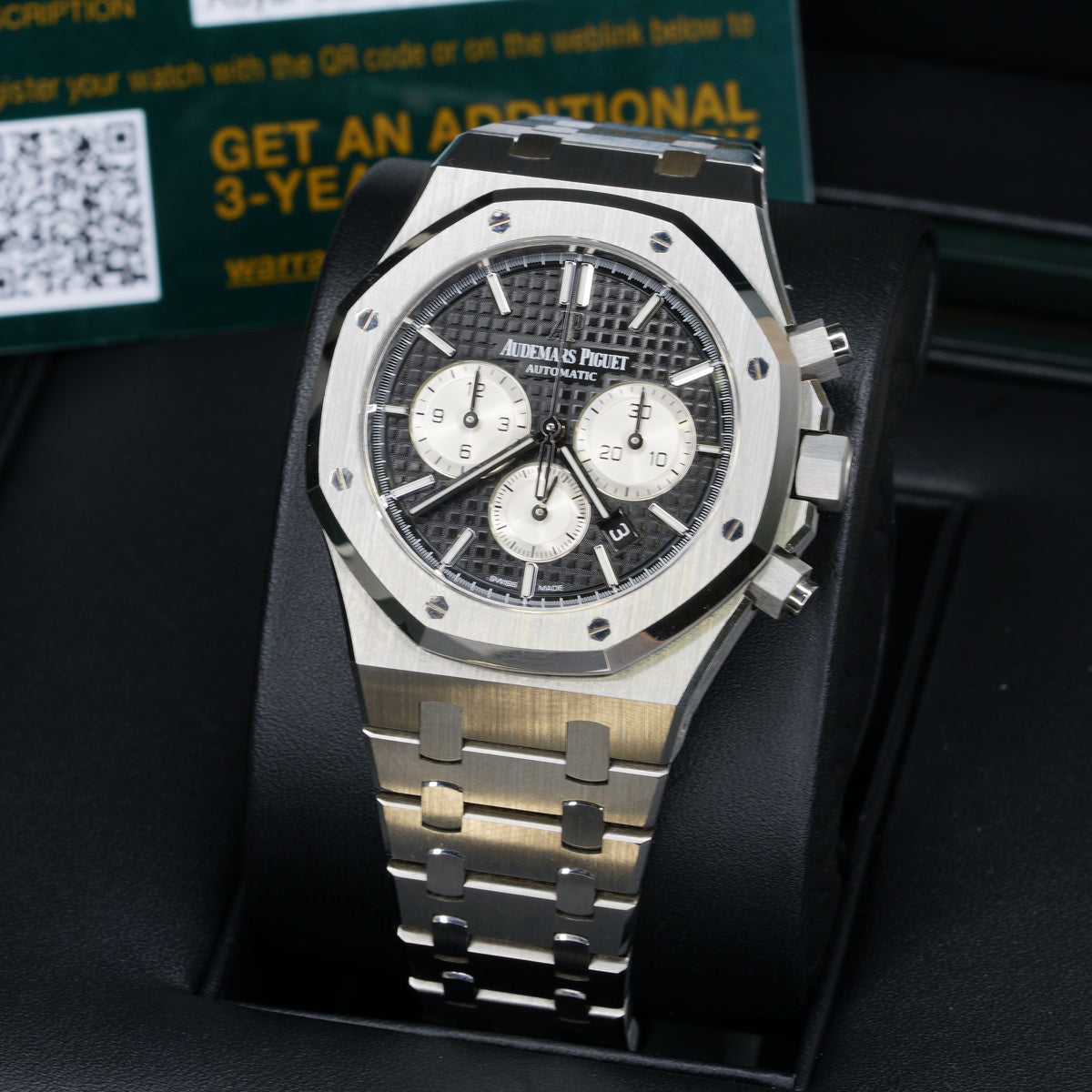 Audemars Piguet Royal Oak 26331ST.OO.1220ST.02 “BLACK OAK” Black Dial Stainless Steel 41mm
