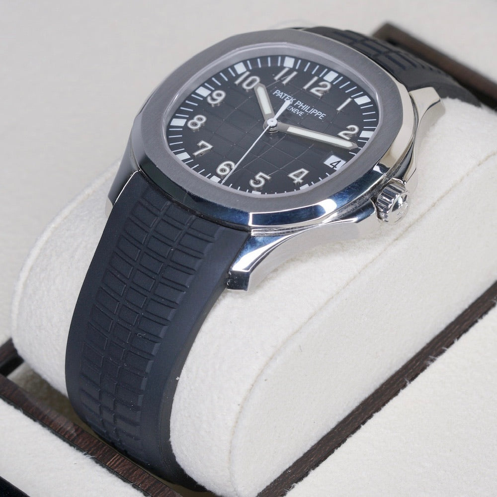 Patek Philippe Aquanaut 5167/1A-001 Black Dial Stainless Steel Bracelet & Tropical Strap 40mm 2011