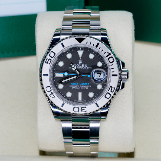 Rolex Yacht-Master 116622 Grey Dial Ice Blue Arrow Stainless Steel 40mm 2019