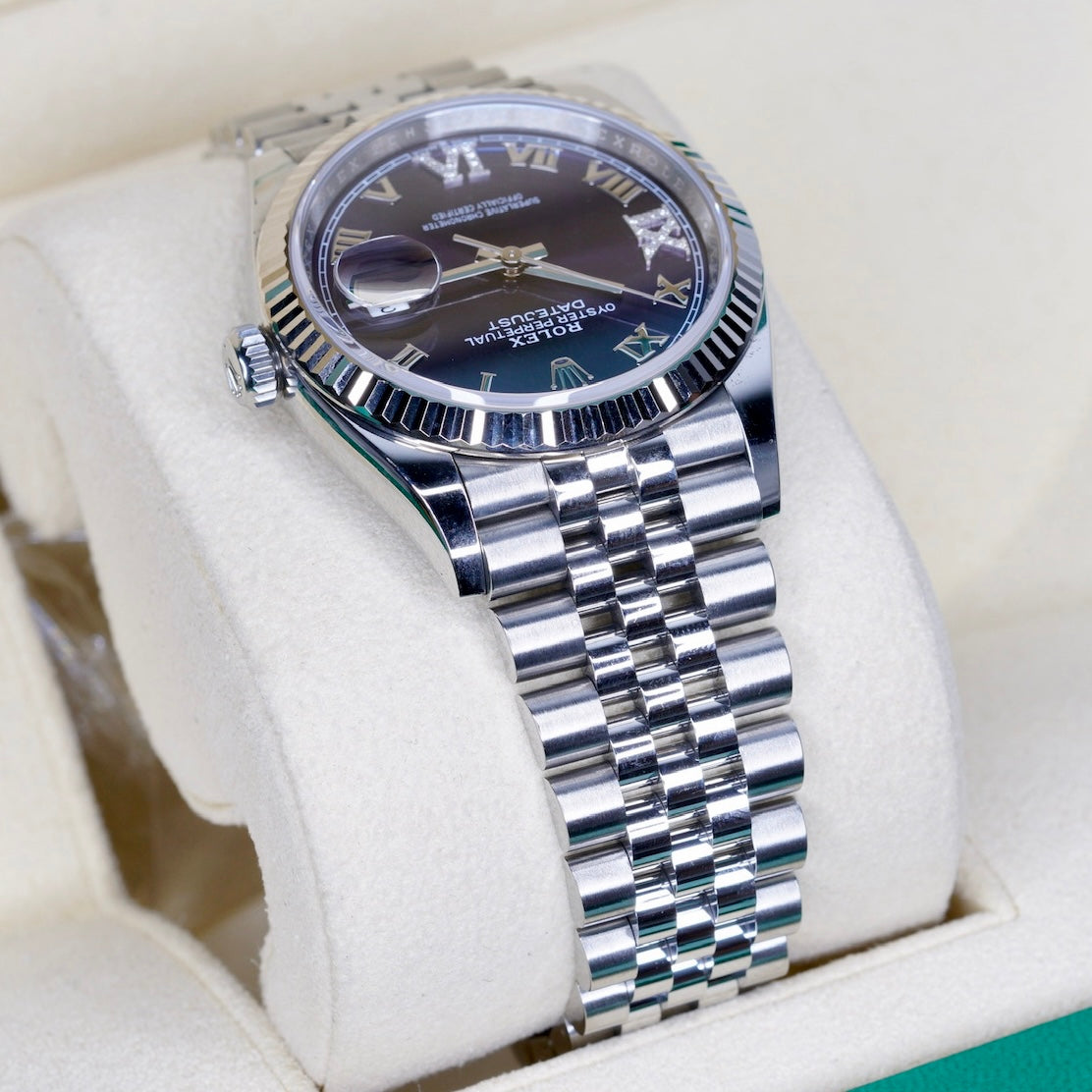 Rolex Datejust 126234 “PURPLE DIAMOND” Purple Diamond 6/9 Dial Stainless Steel Jubilee 36mm 2020