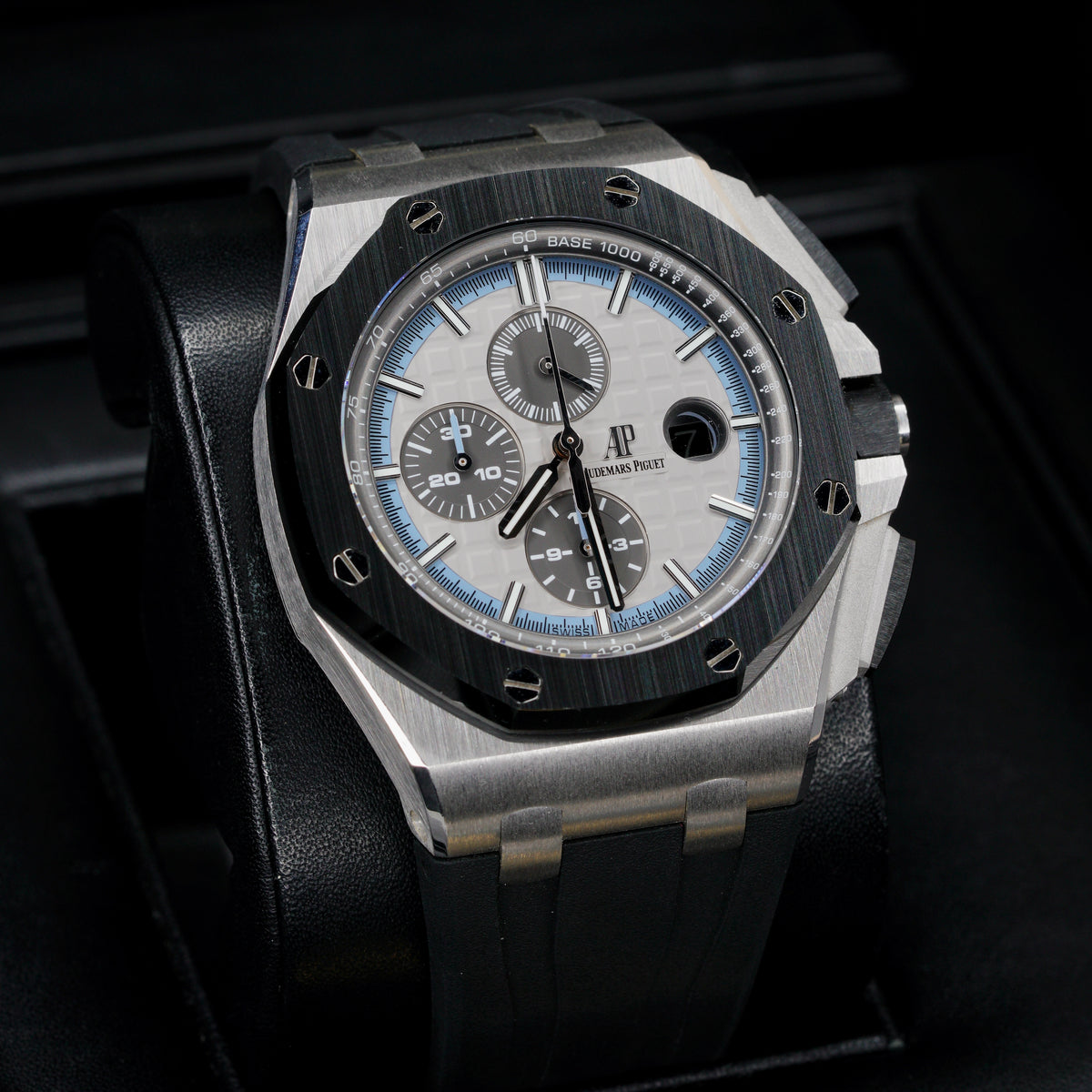 Audemars Piguet Royal Oak Offshore 26417CN.OO.A002CR.01 “JAPAN EDITION” Cream Dial Blue Accents White Gold 44mm