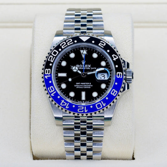 Rolex GMT-Master II 126710BLNR "BATGRIL" Black Dial Black & Blue Bezel Stainless Steel Jubilee 40mm 2020