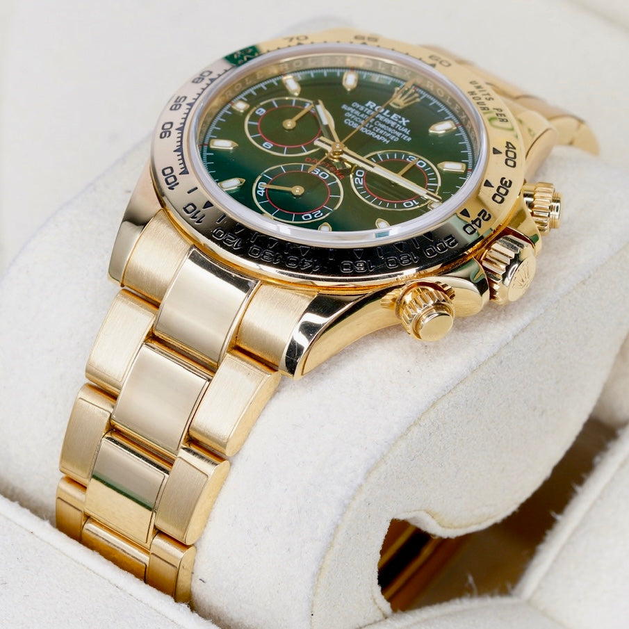 Rolex Daytona 116508 “JOHN MAYER” Money Green Dial Yellow Gold 40mm 2019