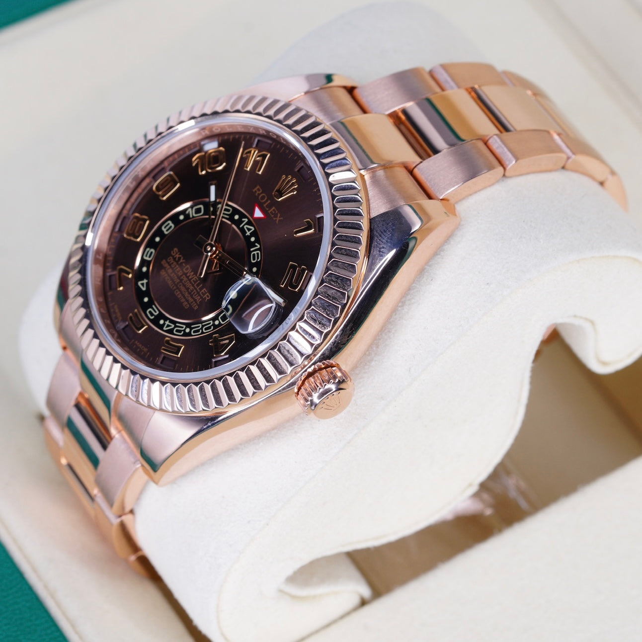 Rolex Sky-Dweller 326935 “CHOCO ARABIC” Brown Arabic Dial Rose Gold 42mm 2017
