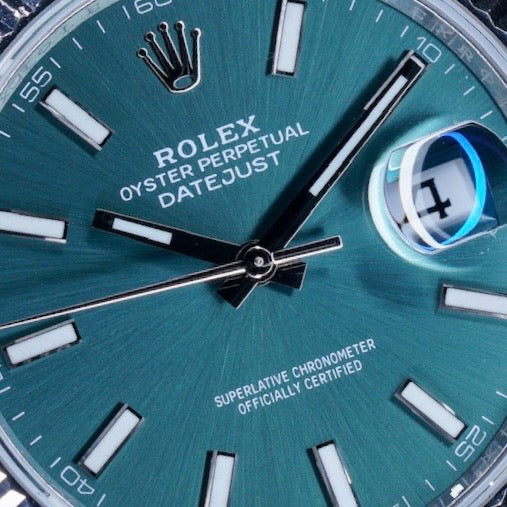 Rolex Datejust 126334 “MINT” Green Mint Stick Dial Stainless Steel Jubilee 41mm