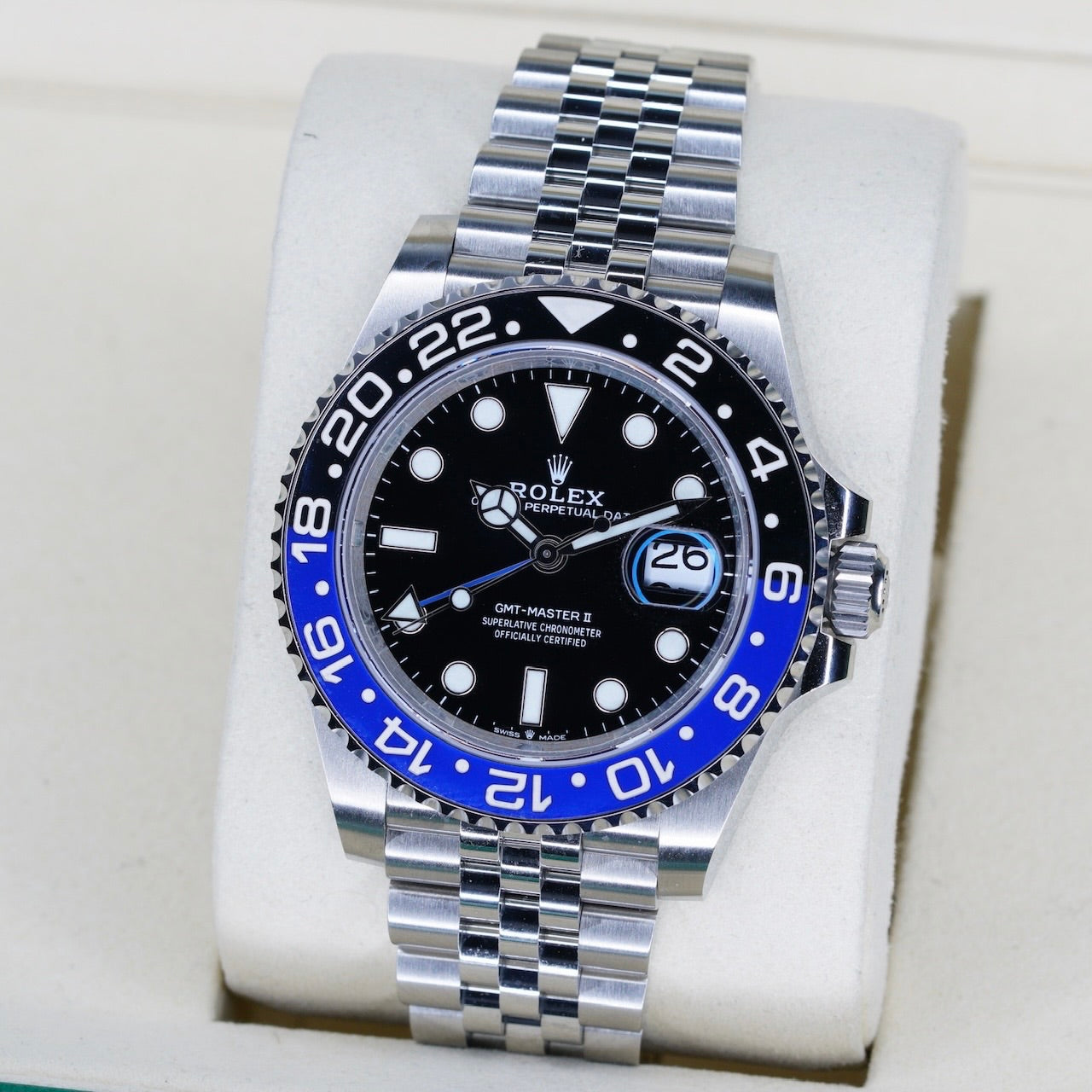 Rolex GMT-Master II 126710BLNR “BATGIRL” Black Dial Blue & Black Bezel Stainless Steel Jubilee 40mm 2022