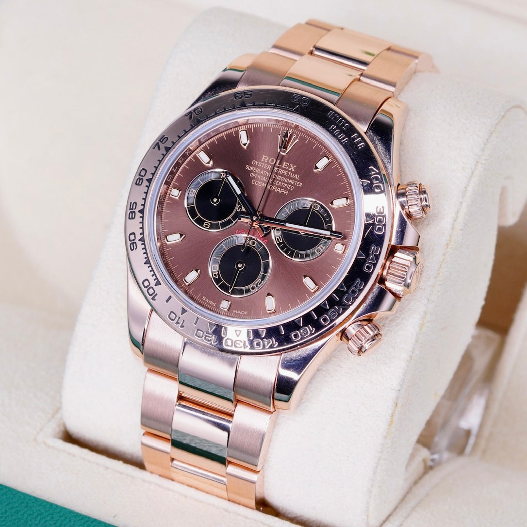 Rolex Daytona 116505 “CHOCOLATE” Brown Stick Dial Rose Gold 40mm