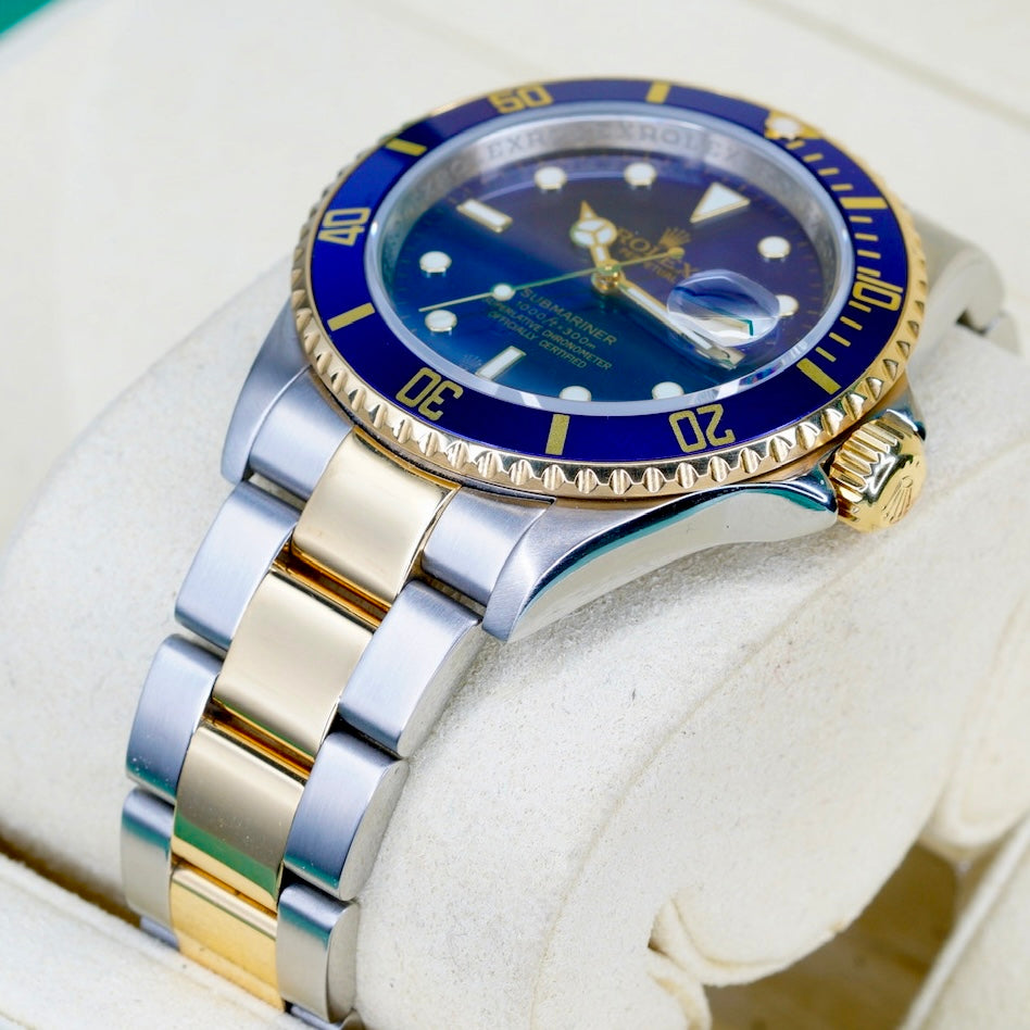 Rolex Submariner Date 16613 “BLUESY” Blue Dial Yellow Gold & Steel 40mm
