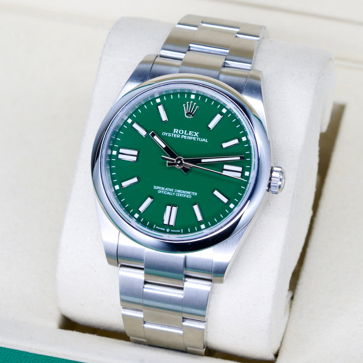 Rolex Oyster Perpetual 124300 “DEEP GREEN” Green Dial Stainless Steel 41mm 2025