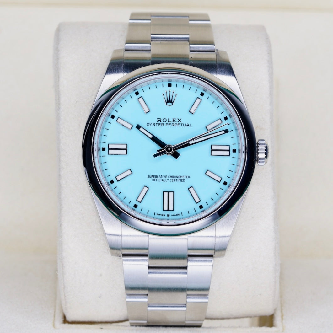 Rolex Oyster Perpetual 124300 “TURQUOISE” Turquoise Dial Stainless Steel 41mm