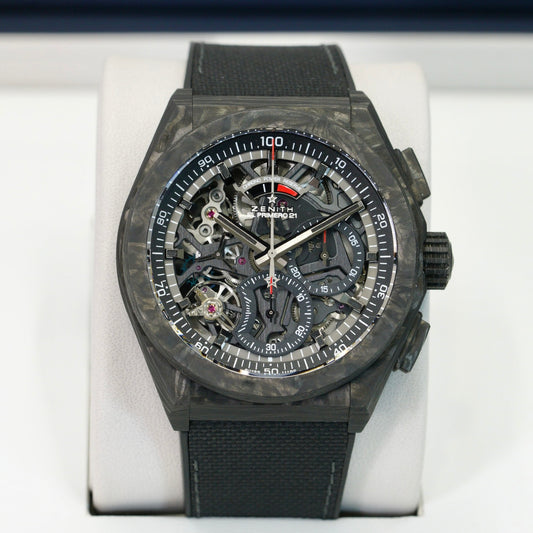 Zenith Defy El Primero 21 10.9000.9004/96.R921 Skeleton Dial Carbon Fiber Case 44mm