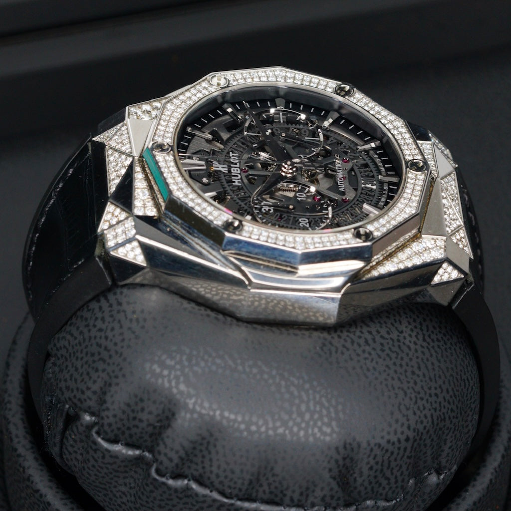 Hublot Classic Fusion Aerofusion “ORLINSKI” Skeleton Dial Diamond Case Titanium 45mm