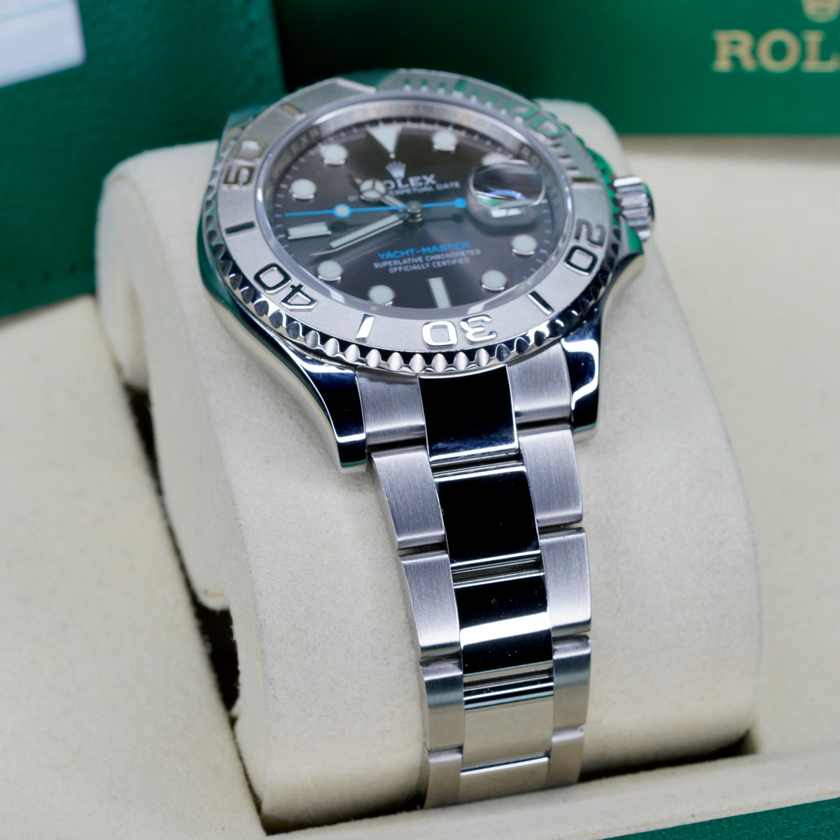 Rolex Yacht-Master 116622 Grey Dial Ice Blue Arrow Stainless Steel 40mm 2019