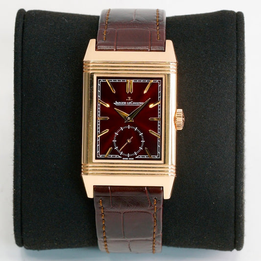 Jaeger-LeCoultre Reverso Q713256J “BURGUNDY DIAL” Tribute Small Seconds Rose Gold